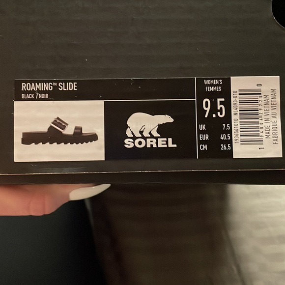 Sorel Roaming Slide sandals. Black. 9.5 - Picture 5 of 6